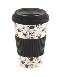 Pug Life Bamboo Travel Mug