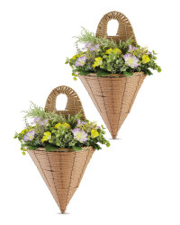 Purple & Yellow Cone Basket 2 Pack