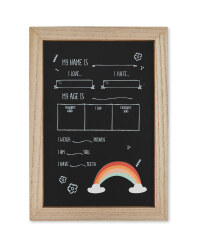 Rainbow Motif Milestone Chalkboard