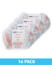 Rainbow Rust Flossy Yarn 16 Pack