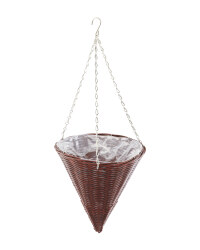 Gardenline Cone Hanging Basket - Chestnut