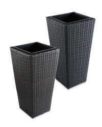 Rattan Effect Connical Planter