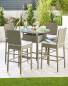 Rattan Effect High Table & Chairs