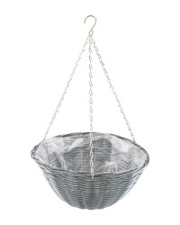 Gardenline Round Hanging Basket - Slate