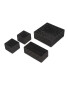 Rattan Effect Storage Boxes 4 Pack