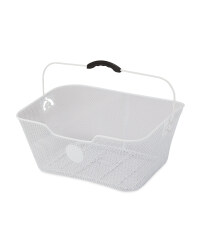Rear Bicycle Basket - White