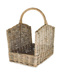 Rectangle Log Basket - Grey
