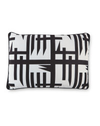 Rectangle Mono Lines Print Cushion