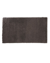 Rectangular Soft Feel Shaggy Rug - Dark Grey