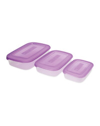 Rectangle Storage Containers 3 Pack - Berry