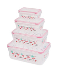 Rectangle Flamingo Food Storage