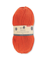 Chunky Burnt Orange Recycled Yarn