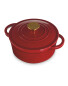 Red 20cm Cast Iron Casserole Dish