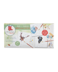Red Boots Watercolour Line Pad