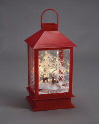 Red Deer Musical Snowing Lantern