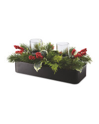 Red Floral Christmas Centrepiece