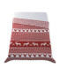 Red Nordic Knitted Throw