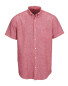 Red Men's Linen Blend Shirt