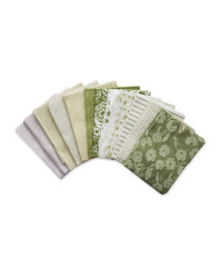Regal Fabric Fat Quarters 12 Pack - Green