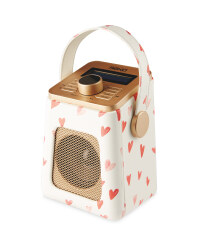 Reka Heart Print DAB & FM Radio