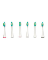 Replacement Toothbrush Heads 6-Pack - White