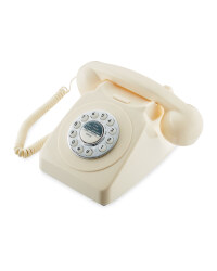 Reka Retro Corded Home Phone - Cream