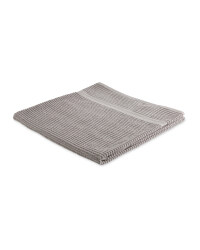 Kirkton House Ribbed Bath Sheet - Light Grey