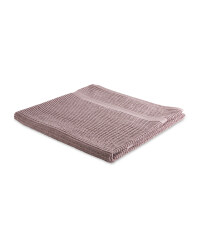 Kirkton House Ribbed Bath Sheet - Mauve