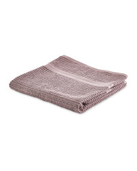 Kirkton House Ribbed Bath Towel - Mauve