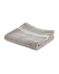 Kirkton House Ribbed Hand Towel - Light Grey