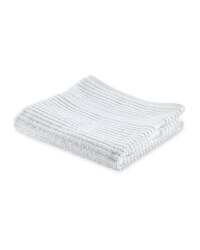 Kirkton House Ribbed Hand Towel - White