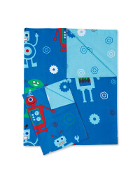 Robot Print Cot Bed Duvet Set