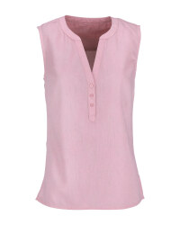 Rose Ladies' Linen Blend Blouse