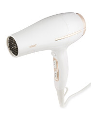 Rose Gold/White Ionic Hairdryer
