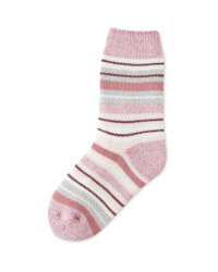 Childs Rose Heat For Your Feet Socks