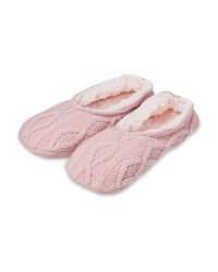 Rose Knitted Slipper Socks