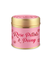 Rose Petals & Peony Tin Candle