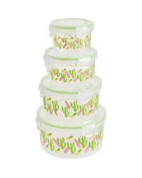 Round Cactus Food Storage