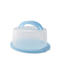 Round Cake Container - Blue