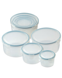 Round Clip-Lid Storage Containers - Matt Mint