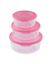 Round Food Storage Containers - Magenta