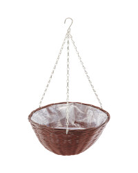 Gardenline Round Hanging Basket - Chestnut