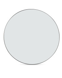 Round Metal Mirror 55cm - Black