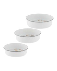 Round Pie Enamel Bakeware 3 Pack