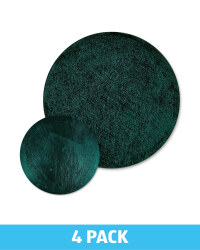 Round Placemat & Coaster Set - Green