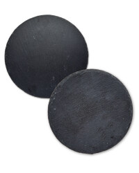 Round Slate Placemat and Coaster Set