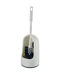 Round Toilet Brush - White