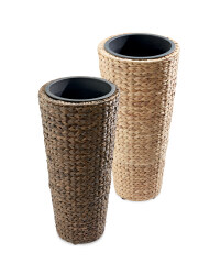 Round Water Hyacinth Planter