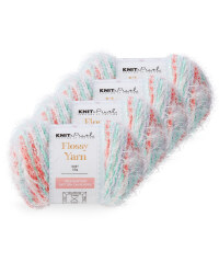 Rust Flossy Cosy Knit Yarn 4 Pack