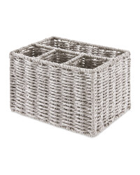 Rustic Cutlery Holder - Grey